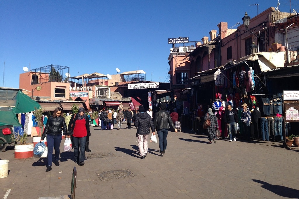 Spaziergang durch die Medina von Marrakesch